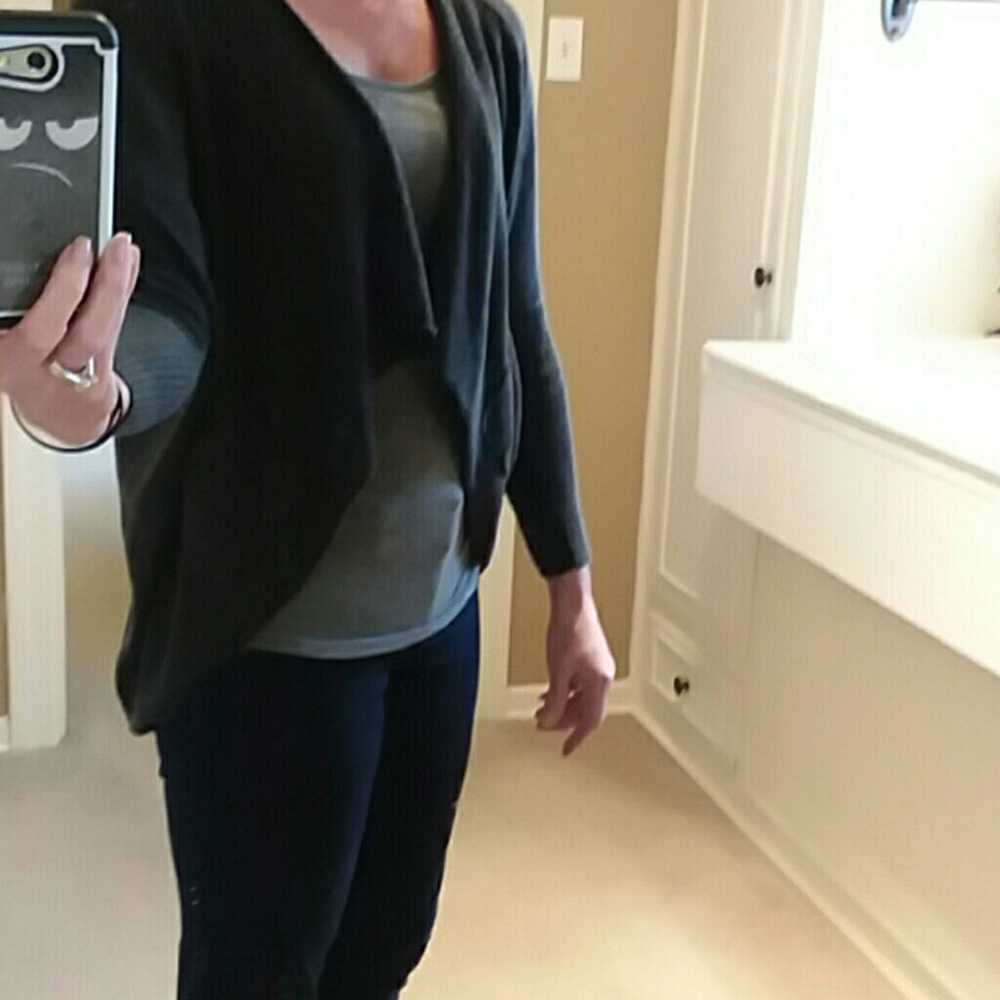 Promod cardigan. Charcoal Grey.
